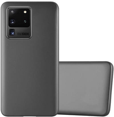 Cadorabo Hoesje geschikt voor Samsung Galaxy S20 ULTRA in METALLIC GRIJS - Beschermhoes gemaakt van flexibel TPU silicone Case Cover