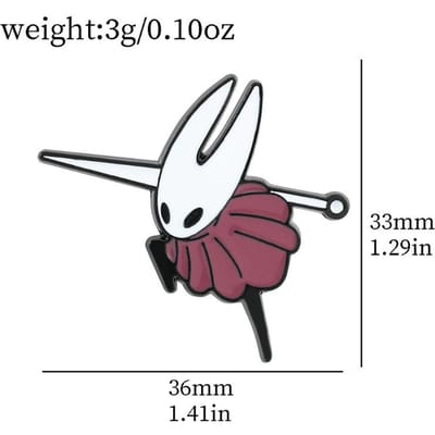 Spel Hollow Knight Silksong Kant Hoornaar Cosplay Broche Kawaii Legering Emaille Badge Reversspeld Tas Kostuum Sieraden Accessoires Prop