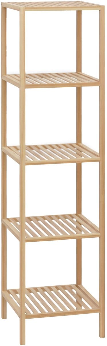 CLP Badkamerrek Zinnien - bamboe - staand - keukenrek - hout - met draagvermogen tot 10 kg per plank - L natura