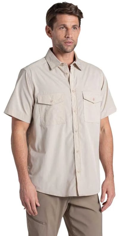 Craghoppers Kiwi Ii Overhemd Met Korte Mouwen Beige S Man