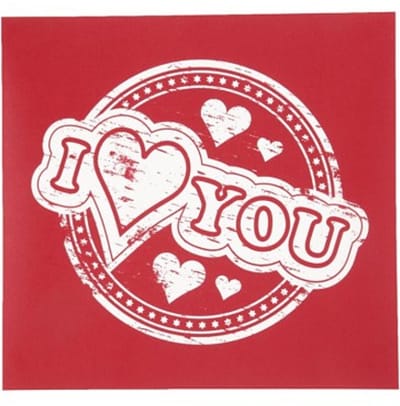 Creativ Company Screen Stencil I love you 20x22cm