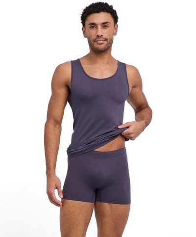 FALKE Daily Seamless naadloos modal top van onderlaag heren grijs - maat S