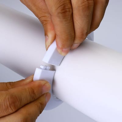 2x Decoratieve Radiatorbuiskragen 15-16mm Wit - Eenvoudige Installatie