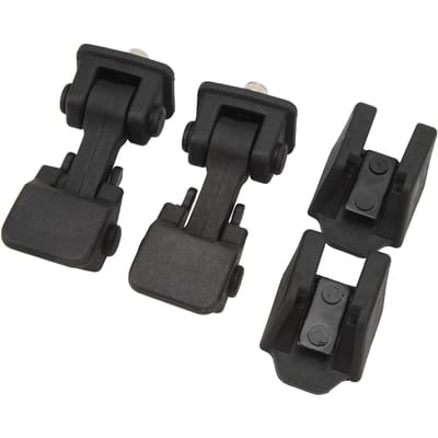 2 Pièces Loquets de Capot Haute Sécurité Protecteurs Loquets de Verrouillage Kit pour Wrangler TJ 1997 à 2006 black