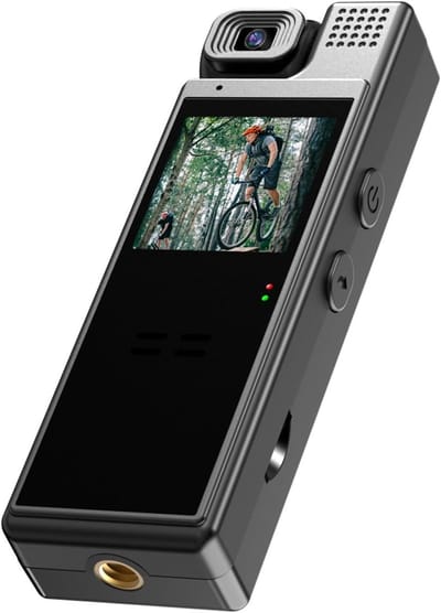 4K UHD Camera met Audio en Video-opname, 180° Draaiende Lens, 6 Uur Batterijduur en Beweging Detectie voor Heldere Beelden