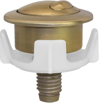 Toilet Knop - Spoelonderdelen - Water Besparen - Twee Stuks Spoelen - 54 x 37 mm - Goud
