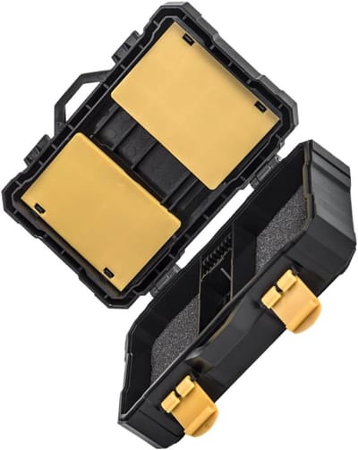 Geheugenkaarthouder Batterijdoos - Opbergdoos Fotografie - Opslag Camera-accessoires - Schokbestendig Waterdicht - 12 x 6 x 2 cm - Zwart