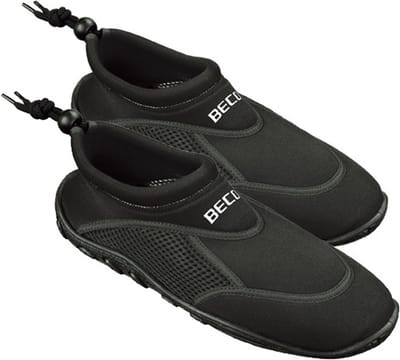 Beco waterschoenen/surfschoenen - Neopreen - volwassenen - rubber zool 36 zwart/zwart