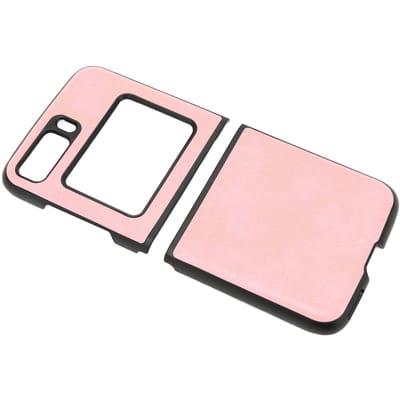 Étui de protection Motif Lichee Résistant aux rayures Housse de téléphone pour Moto Razr 2022 Mobile Pliant rose