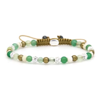 Karma Armband Spiral Oakly White Crystal