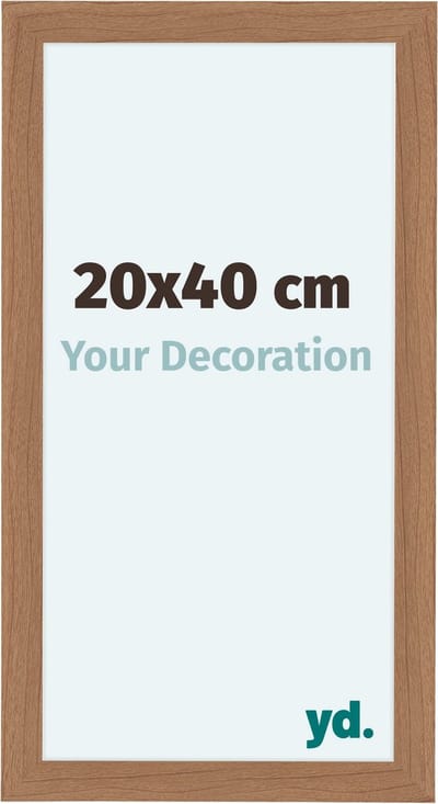 Your Decoration - Fotolijst 20x40 cm - MDF - Notenhout Licht - Como