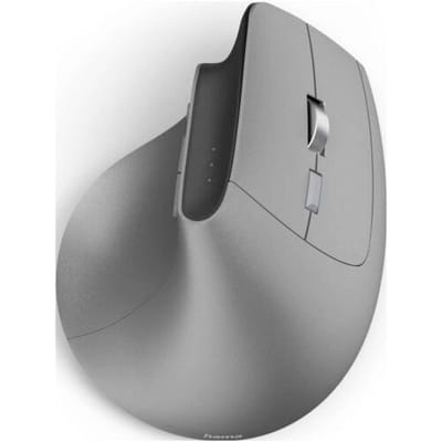 Hama EWM-700R - Draadloze ergonomische muis - 8 knoppen - 2.4 GHz RF & BT - Stil - Oplaadbaar - Zwart