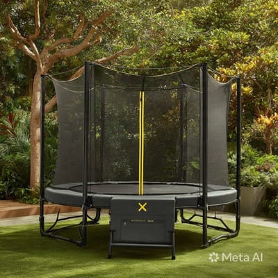 Trampoline voor Buiten 244 cm met Veiligheidsnet, Ladder en Randafdekking – Ronde Tuintrampoline voor Kinderen en Volwassenen tot 150 kg, Verzinkt Stalen Frame, UV-bestendig Springdoek – Blauw – Urbanhome