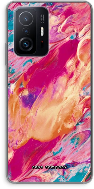 Case Company® - Hoesje geschikt voor Xiaomi 11T Pro hoesje - Pastel Echoes - Soft Cover Telefoonhoesje - Bescherming aan alle Kanten en Schermrand