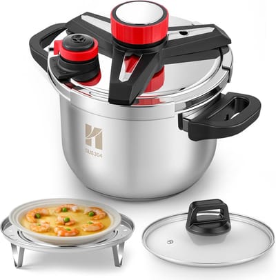 Snelkookpan - Multifunctionele Pan - Snel Koken - 3-in-1 Functionaliteit - 6 Liter - Roestvrij staal