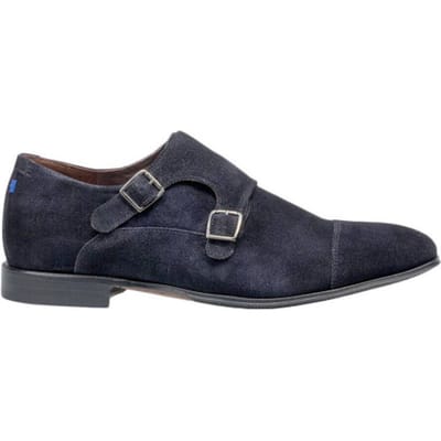 Floris van Bommel Gespschoenen blauw - Maat 42.5