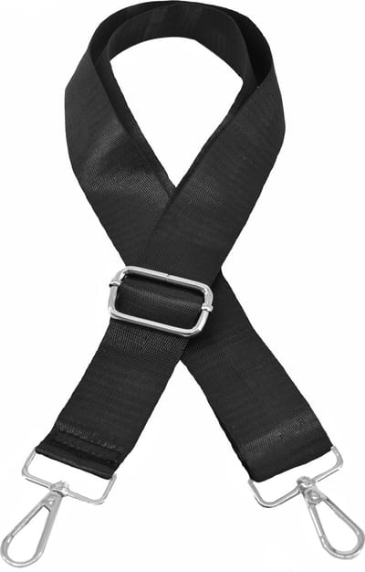 Bag Strap / Tas Riem Effen - Zwart | 130 x 3,8 cm | Tashengsel / Schouderriem | Fashion Favorite