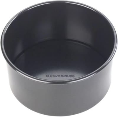 Diepe Ronde Bakvorm 15 cm, Professioneel Koolstofstaal, Ideaal voor Taarten en Gebak