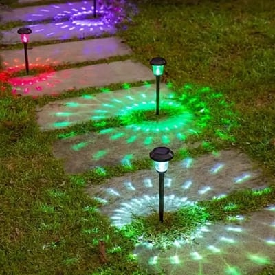 Livano Tuinverlichting - Tuinlampen - Buitenverlichting - Tuin Verlichting - Led Lamp - Licht - Op Zonneenergie - LED - Veelkleurig - Sensor - 6 stuks