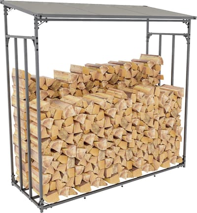 CLP Ruston Houtopslag Brandhoutrek - Binnen - Voor haardhout - Aluminium - XL