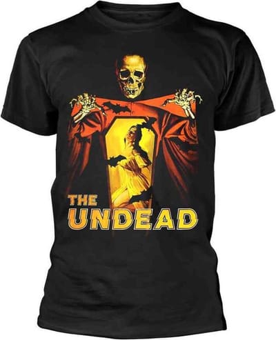 Plan 9 Unisex Tshirt -S- THE UNDEAD (BLACK) Zwart