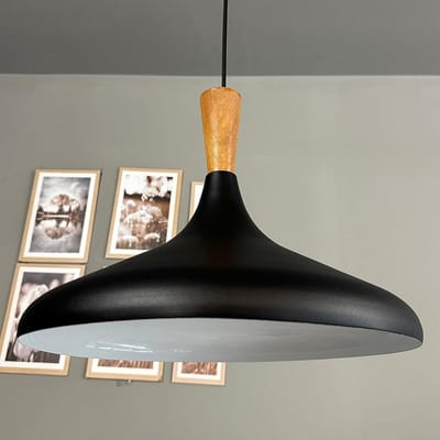 Bamyum Champion Hanglamp Industrieel Metaal Ø35 cm, Vintage Hanglamp, E27 Pendellamp