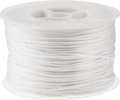 Satijnkoord (1 mm) White (91 Meter)