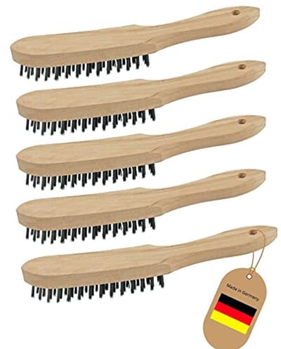 Draadborstels Set 5 Stuks - Handdraadborstel voor Barbecue, Auto en Meer - 27 cm