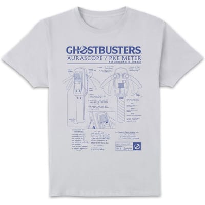 Ghostbusters Ghost Trap Schematic Men's T-Shirt - White - S