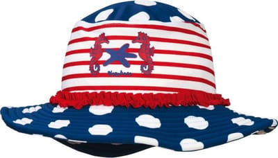Playshoes UV-zonnehoedje Kinderen Zeepaardje - Blauw - maat 51cm