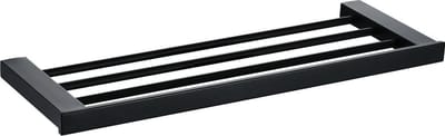 VDN Stainless Handdoekrek - Handoekrek badkamer - Zwart - Handdoekhouder - Driedubbele stang - RVS - Inclusief bevestigingsmateriaal - Hangend