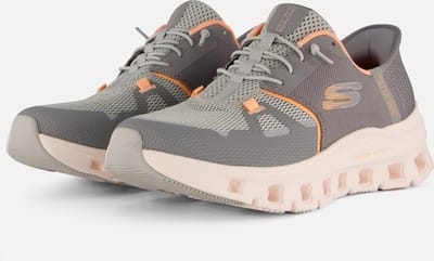 Skechers Glide - Sneakers - Step Pro Dames Instappers - Grijs - Oranje