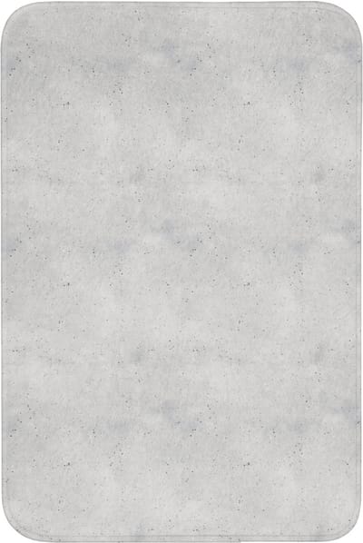 Badmat 60x90 cm - Antislip - Grijs - Beton - Neutraal - Badmatten voor badkamer - Badkamermat - Douchemat - Badkamer mat