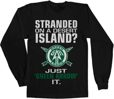 DC Comics Arrow Longsleeve shirt -S- Just Green Arrow It Zwart