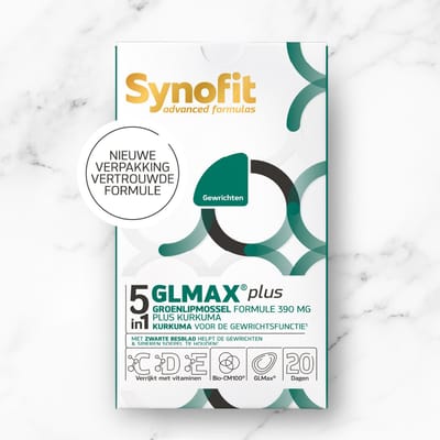 Synofit GLMax® plus 5 in 1 groenlipmossel -2x60 softgels