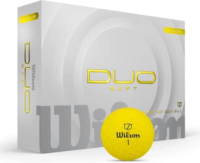 Golfballen Duo Soft - 24 Stuks, Geel, Voor Ultra Distance