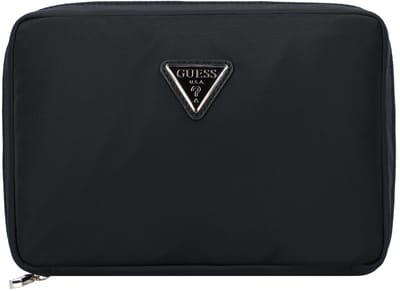 GUESS Cosmetische tas Follie Travel Hanging Organizer Case Black Zwart