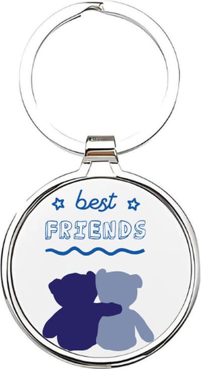 Akyol - bff Sleutelhanger - Vriend - vrienden - vrienden - vriendschap - bff's - beste vriend - friend - friendship - cadeau voor vrienden - cadeau voor je beste vriend - vriendin - vriendinnen - cadeau voor je beste vriendin - - 4 x 7,5 CM