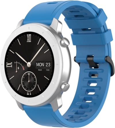 Siliconen bandje - geschikt voor Garmin Vivoactive 4 / Venu 2 / Venu 3 / Forerunner 255 / 265 - blauw