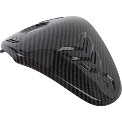 Cache Central Supérieur de Guidon de Moto Motif Fibre de Carbone Résistant aux Rayures pour XMAX 300 2017 à 2022 gray