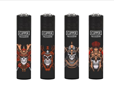 Clipper - aansteker - Skull 22 - (4 stuks)
