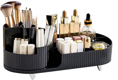 Dailygoods- Make-up Organizer Draaibaar - Make-up Organizer Lades - Make-up Organizer Transparant - Make-up Organizer Bakjes - Grote Capaciteit - 360 Graden Rotatie - Make-up Opbergdoos