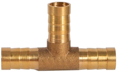 Dailygoods - 3 way t fuel hose connector - gas hose adapter - solide verbinding - 10mm - brandstof koppeling - veilig gebruik - geschikt voor diverse...
