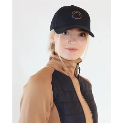 MONTAR LOGO CAP WITH CRYSTALS Zwart-roségoud