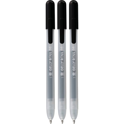 Gelschrijver Sakura Gelly Roll Classic 08 klikfunctie zwart 3 stuks