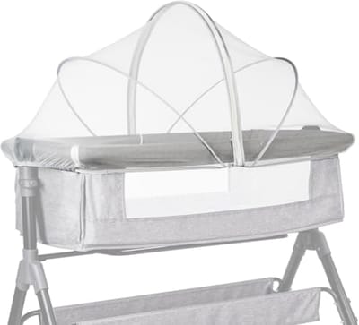 Universeel Muggennet voor Babybedden en Kinderbedden - Insectenbescherming met Ritssluiting - Duurzaam en Eenvoudig te Gebruiken