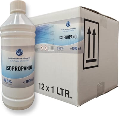 Isopropanol 99,9% Zuiver - 12x 1 Liter - IPA Volle Doos | TCE