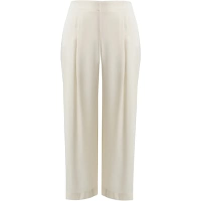 Satijnen hoge taille brede broek voor dames Mat Fashion