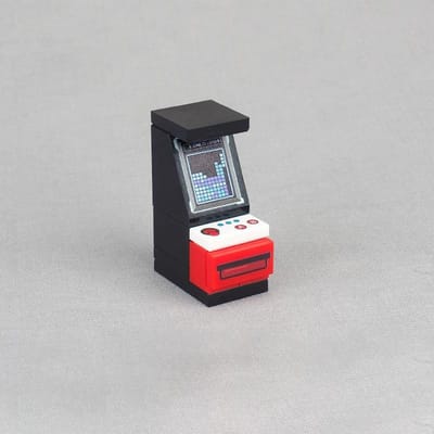 MOC 1 STuks Mini Arcade Spelconsole Bouwstenen Set Ruimte Display Scherm Werkt Voor Kinderen Cadeau met Figuren Bakstenen ZELF-DOEN-