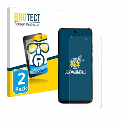 BROTECT - Screenprotector voor Motorola Moto G34 5G - Folie Beschermfolie transparant 2 Stuks